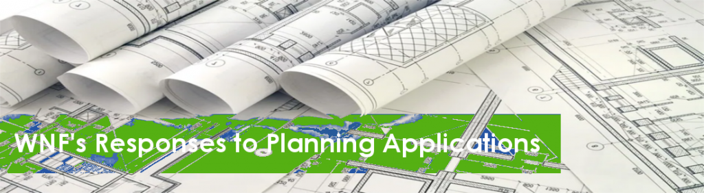 WNF responses to planning applications header
